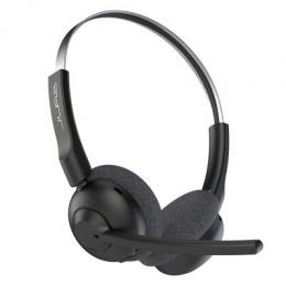 JLab GO Work Pop Wireless On-Ear Bluetooth Kopfhörer 50h Stunden Spielzeit, Mikrofonarm, Bluetooth-Multipoint-Technologie