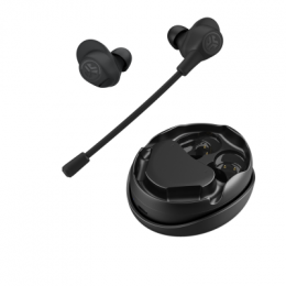 Jlab Work Buds True Wireless Earbuds Black B-Ware Bluetooth In-Ear-Kopfhörer, Abnehmbares Mikrofon mit Geräuschunterdrückung