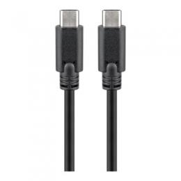 KAB Goobay USB-C™ 3.1 Generation 1 Kabel, schwarz, 2m USB-C™-Stecker > USB-C™-Stecker