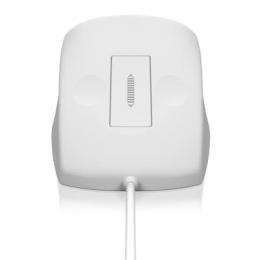 Keysonic KSM-5030M - Wasserdichte Maus, Kabelgebunden USB-Anschluss, Silikon, Wasserdicht IP68, Scrollen mit Touchsensor, weiß