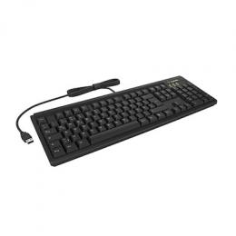 Keysonic Tastatur KSK-8008U-IP, Kabelgebunden Integriertes Smartcard-Lesegerät, USB-A-Anschluss, Membrantechnologie