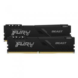 Kingston FURY Beast Schwarz 32GB Kit (2x16GB) DDR4-3200 CL16 UDIMM Gaming Arbeitsspeicher