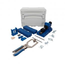 KREG Jig K5MS-EUR-SYS Master System Set Tischler Komplettset + Bohrschablone K5 + Sockel + Klemmzange + Systainer