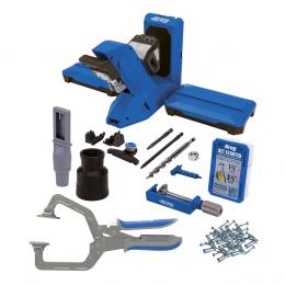 KREG Pocket Hole Jig 720 PRO Promotion Set Taschenloch Bohrschablone ( KPHJ720PRO-INT-21 ) + Basis Station + Stufenbohrer + Zwinge + Bit + Schrauben