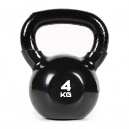 Kugelhantel Kettlebell aus Stahl 4 kg 1 Stk. gummiert
