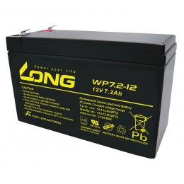 Kung Long VdS-Blei-AGM-Akku WP7.2-12-F1, 12V, 7,2 Ah