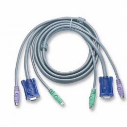 KVM-Anschlusskabel PS/2, 1,8m,,4x PS/2 St., 2x VGA St.