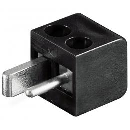 Lautsprecher-Stecker mit Schraubanschluss, rot/schwarz