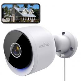 Laxihub by Arenti WLAN-Überwachungskamera O2, 2K-Qualität, App, Amazon Alexa, Google Assistant, IP65