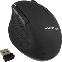 LC-Power m714BW, ergonomische, optische 2,4GHz-USB-Funkmaus, schwarz