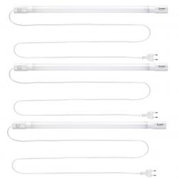 LEDVANCE 3er-Set 19-W-LED-Leuchte TubeKit 1200, 4000 K, 1,8-m-Zuleitung und An-/Aus-Schalter, 120 cm