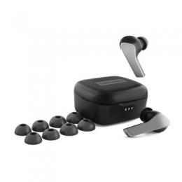 Lenovo Smart Wireless Earbuds, True Wireless-Ohrhörer mit adaptiver Geräuschunterdrückung, schwarz