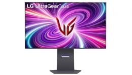 LG 32GS94UX-B Gaming Monitor - OLED, 240Hz, 0,03ms B-Ware Bildwiederholrate von bis zu 480 Hz bei Full HD oder 240 Hz bei 4K UHD Auflösung