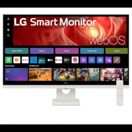 LG 32U721SA-W.AEU Smart Monitor - 4K UHD, webOS, Apple A B-Ware integrierter Mediaplayer, Screen Share, Bluetooth, PD-Out 65W