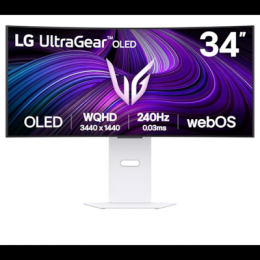 LG 34GX90SA-W.AEU OLED Gaming - 240Hz, 0,03ms(GtG) NVIDIA® G-SYNC® Compatible/AMD FreeSync™ Premium/VESA Certified AdaptiveSync