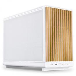 Lian Li DAN Cases A3-mATX Wood Edition weiß | PC-Gehäuse B-Ware