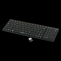 Logilink 2.4 GHz Wireless Tastatur mit Touchpad schwarz