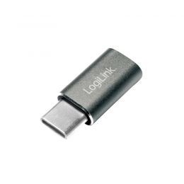 LogiLink USB-C Adapter auf Micro USB Buchse, Silber