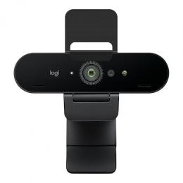Logitech Brio 4K Webcam, Live-Streaming-Kamera mit 4K Auflösung Zwei omnidirektionale integrierte Mikrofone, Plug-and-Play über USB-A oder USB-C, Abde