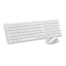 Logitech Desktopset SIGNATURE SLIM COMBO MK950 Grauweiß Tastatur und Maus, kabellos, DE-Layout