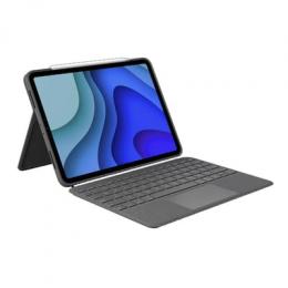 Logitech Folio Touch, Tastatur und Foliohülle mit Trackpad, Hintergrundbeleuchtet, QWERTZ-Layout, für iPad Air 4. und 5. Gen. und iPad Air 11