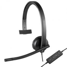 Logitech H570E, USB Mono Headset, Kabelgebunden USB-A-Anschluss, Geräuschunterdrückung, UC zertifiziert
