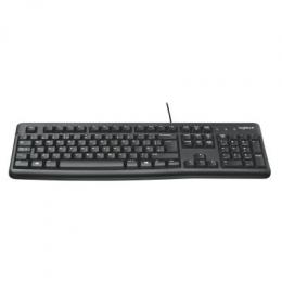 Logitech K120 - Tastatur US-Layout kabelgebunden, schwarz