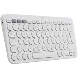 Logitech K380 Multi-Device Bluetooth Tastatur, für bis zu 3 Geräte gleichzeitig, 2 Jahre Batterielaufzeit, Weiß