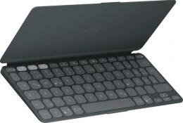 Logitech KEYS-TO-GO 2 Tastatur, Kabellos Integrierte Abdeckung, Bluetooth LE, DE-Layout