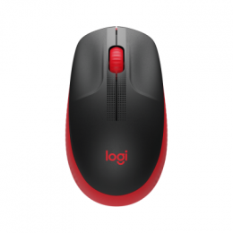 Logitech M190 Wireless Mouse, rot, USB-Nano Empfänger, 1000 DPI Auflösung