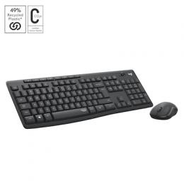 Logitech MK295 Desktopset, US-Layout, kabellos, B-Ware Spritzwassergeschützt, SilentTouch-Technologie, 8 Sondertasten