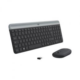 Logitech MK470 Slim Combo - kabelloses Tastatur-Maus-Set, grafit