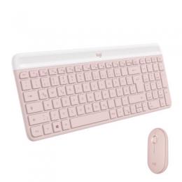 Logitech MK470 Slim Combo - kabelloses Tastatur-Maus-Set, rose