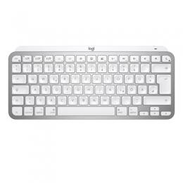 Logitech MX Keys Mini for Mac Minimalist Wireless Illuminated Keyboard, kabellose Bluetooth-Tastatur , pale grey