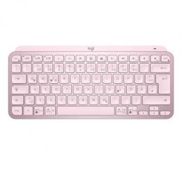 Logitech MX Keys Mini Minimalist Wireless Illuminated Keyboard, kabellose Bluetooth-Tastatur , rose