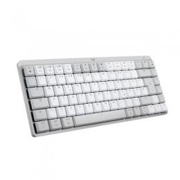 Logitech MX Mechanical Mini für Mac Minimalistische kabellose Tastatur für Mac mit Tastenbeleuchtung/ Hellgrau
