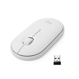 Logitech Pebble M350 kabellose silent Maus, Weiß B-Ware