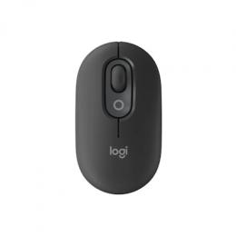 Logitech POP Mouse with emoji - GRAPHITE 3 Easy-Switch-Kanäle, 4 Tasten, Unterstützt Logi Options+