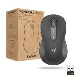 Logitech Signature M650 L Wireless Mouse for Business, B-Ware Für Rechtshänder, 5 Tasten, Graphite