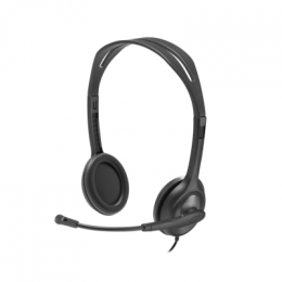 Logitech Stereo Headset H111 für den Unterricht, kabelgebunden, 3,5mm Audioanschluss