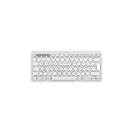 Logitech Tastatur PEBBLE KEYS 2 K380S, weiß Schlanke, minimalistische Bluetooth®-Tastatur mit personalisierbaren Tasten.