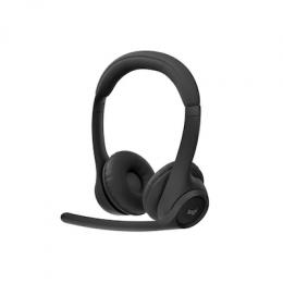 Logitech Zone Bluetooth-Headset, Teams, Aktive Rauschunterdrückung, USB-Dongle, schwarz