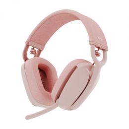 Logitech Zone Vibe 100 Bluetooth-Headset, Geräuschunterdrückung, Bis zu 18h Gesprächszeit, Leicht und komfortabel, Rose