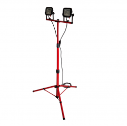 Luceco LSWT212BR3-02 LED Dreibein Doppelstrahler mit Stativ 2x 1200 lm 2x 15W IP65