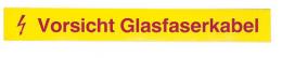 LWL-Kennzeichnungsstreifen, Vorsicht Glasfaserkabel, VPE 50