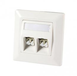 LWL Rahmenset fr 2 x E2000, SCsimplex, LCduplex, RAL9010