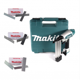 Makita AF 506 Druckluft Stauchkopfnagler 15-50mm 4,3-8,3bar + 15000x Stauchkopfnagel 20/25/30mm galvanisiert + Koffer