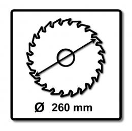 Makita CMSXF26080G SPECIALIZED EFFICUT Sägeblatt 260 x 30 x 1,65 mm 2 Stk. ( 2x B-67284 ) 60 Zähne für Holz