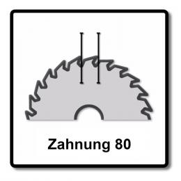 Makita CMSXF26080G SPECIALIZED EFFICUT Sägeblatt 260 x 30 x 1,65 mm 2 Stk. ( 2x B-67290 ) 80 Zähne für Holz