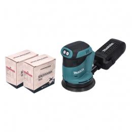 Makita DBO 180 Z Akku Exzenterschleifer 18 V 125 mm + 2x Toolbrothers TURTLE Schleifset - ohne Akku, ohne Ladegerät